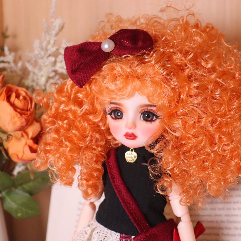 1/6 BJD Doll Street Artist Hand-Painted Face 30cm Collectible Gift(Ruby)