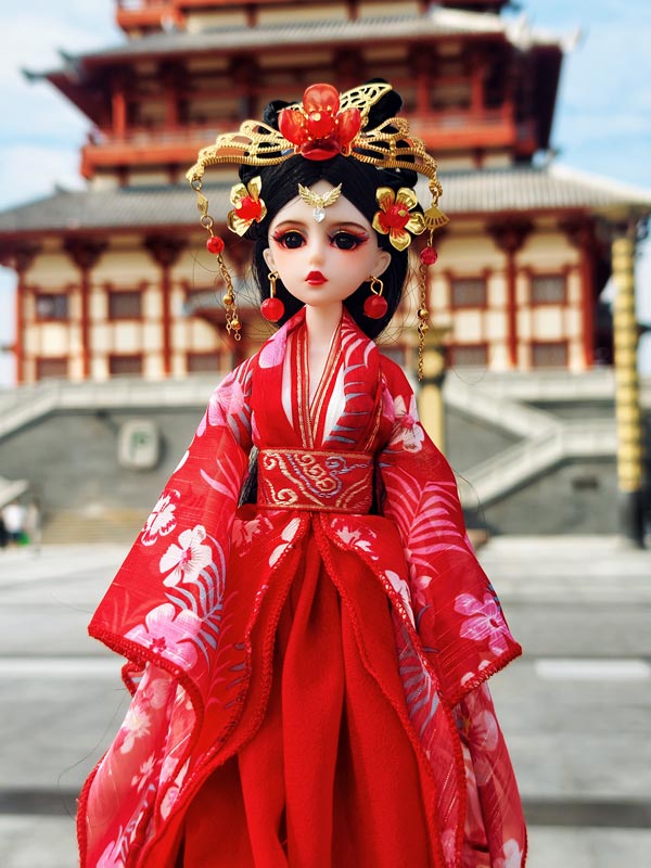 LINYARTH 1/6 BJD Doll Hand-Painted Chinese Ancient Style Anime Doll Set (Ning)