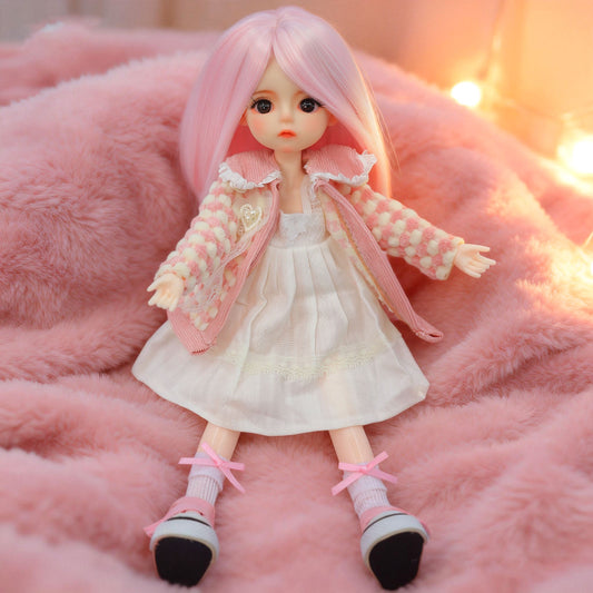 1/6 BJD Doll Mimi Balletcore 30cm Hand-Painted Face Poseable Gift (Mimi)