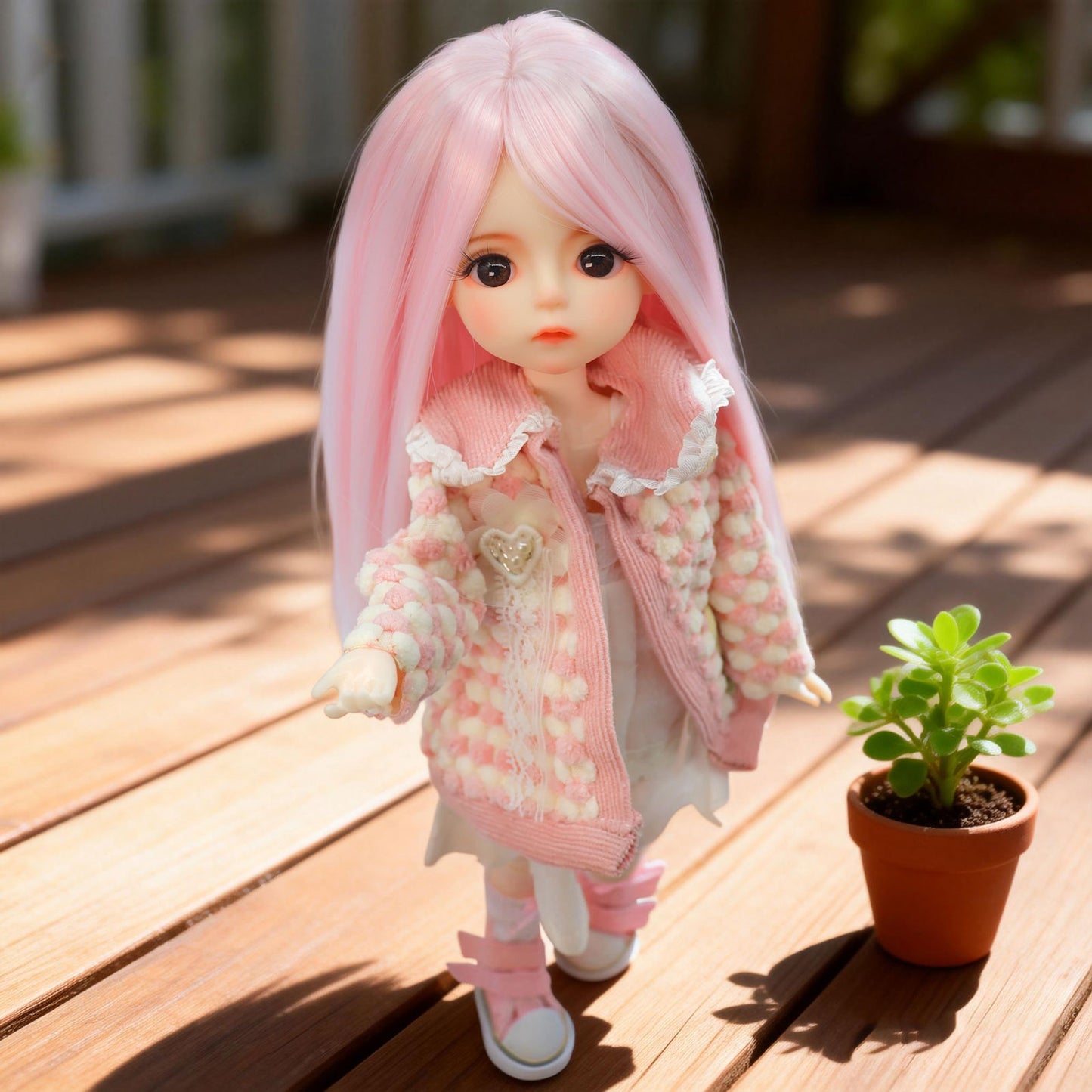 1/6 BJD Doll Mimi Balletcore 30cm Hand-Painted Face Poseable Gift (Mimi)