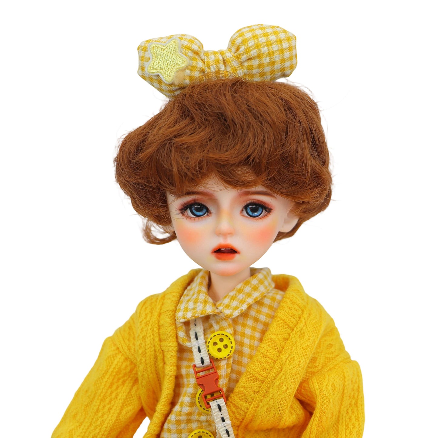 1/6 BJD Doll Sunny Dopamine Yellow 30cm Hand-Painted Face Poseable Gift (Sunny)