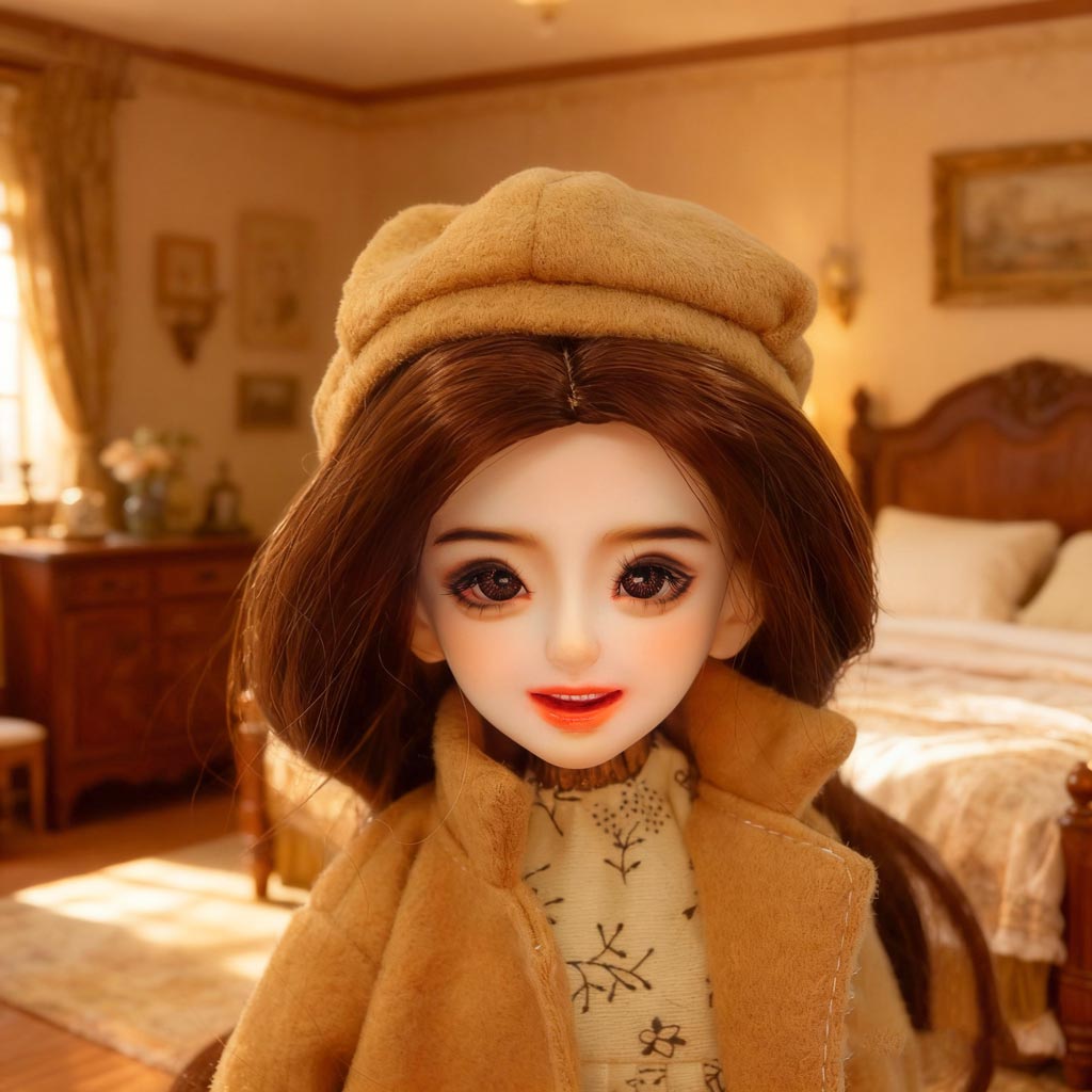 1/6 BJD Doll Autumn Literary Theme 30cm Hand-Painted Face Poseable Gift (Autumn)