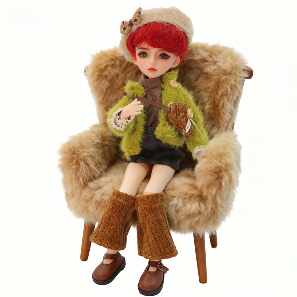 1/6 BJD Doll Film Photographer 30cm Hand-Painted Face Poseable Gift (Elise)