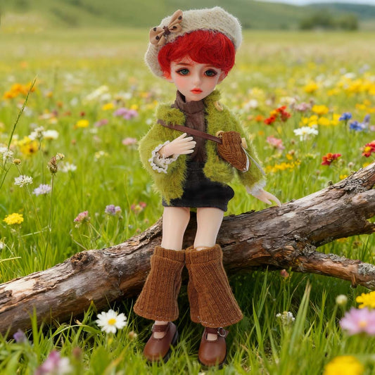 1/6 BJD Doll Film Photographer 30cm Hand-Painted Face Poseable Gift (Elise)