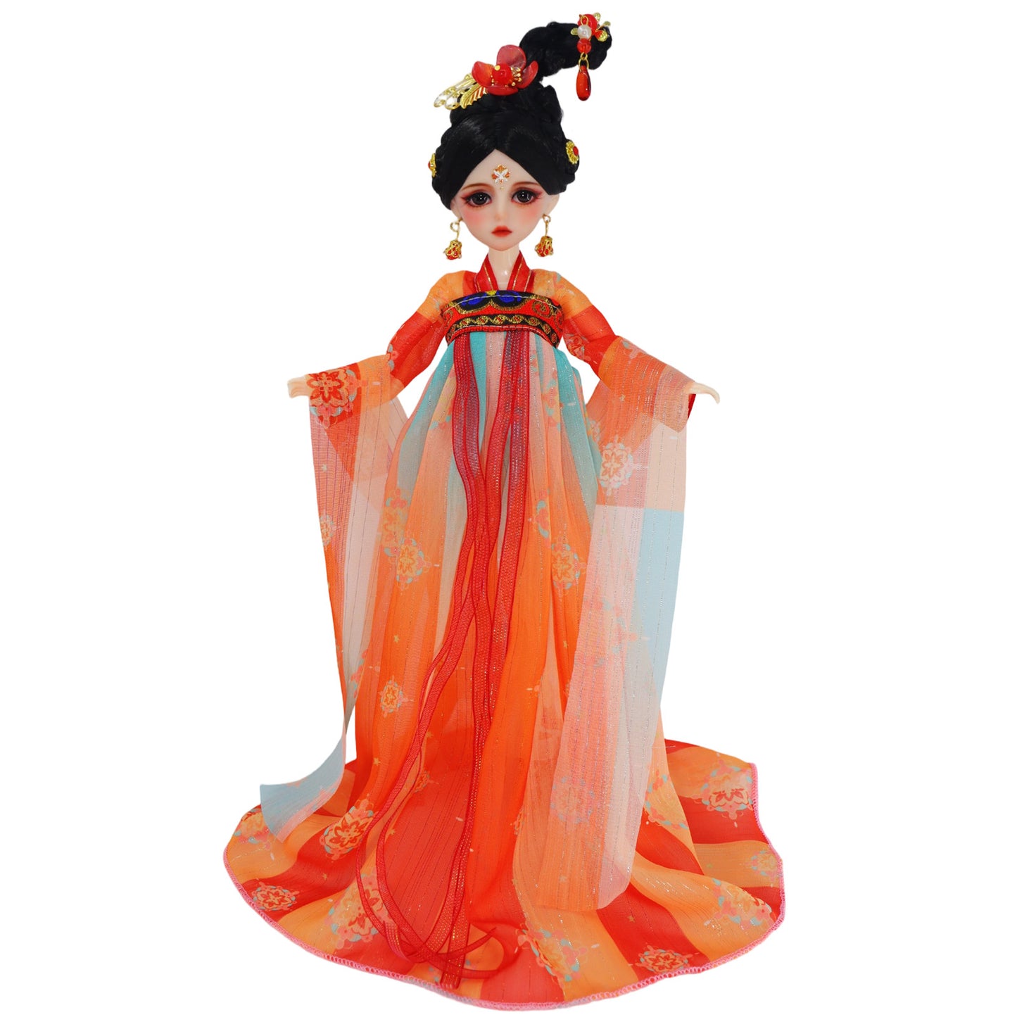 1/6 Scale BJD Doll Ancient Chinese Lady 30cm Hand-Painted Face Collectible Gift (Wan Er)
