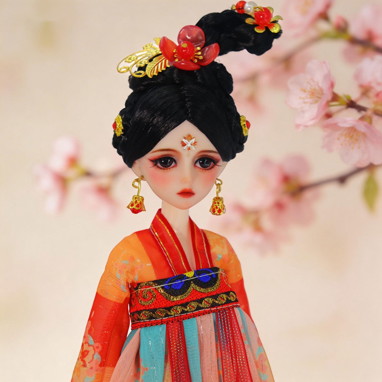 1/6 Scale BJD Doll Ancient Chinese Lady 30cm Hand-Painted Face Collectible Gift (Wan Er)