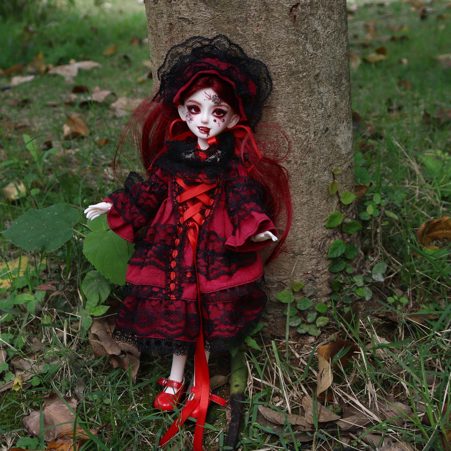 1/6 BJD Doll Vampire Noble Gothic Lolita 30cm Hand-Painted Face Collectible Gift ( Scarlett )