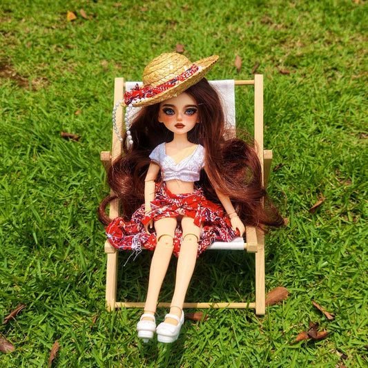 1/6 Hand-Painted BJD Doll Tropical Surf Vacation Poseable Smart Doll (Marena)
