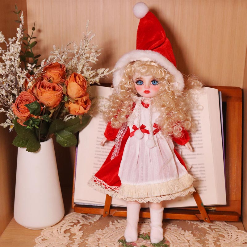 1/6 BJD Doll Christmas Elf 30cm Hand-Painted Face Collectible Gift (Clara)