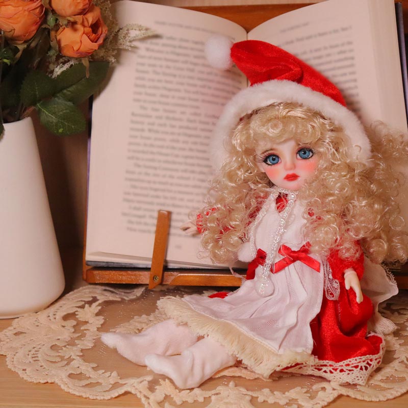 1/6 BJD Doll Christmas Elf 30cm Hand-Painted Face Collectible Gift (Clara)