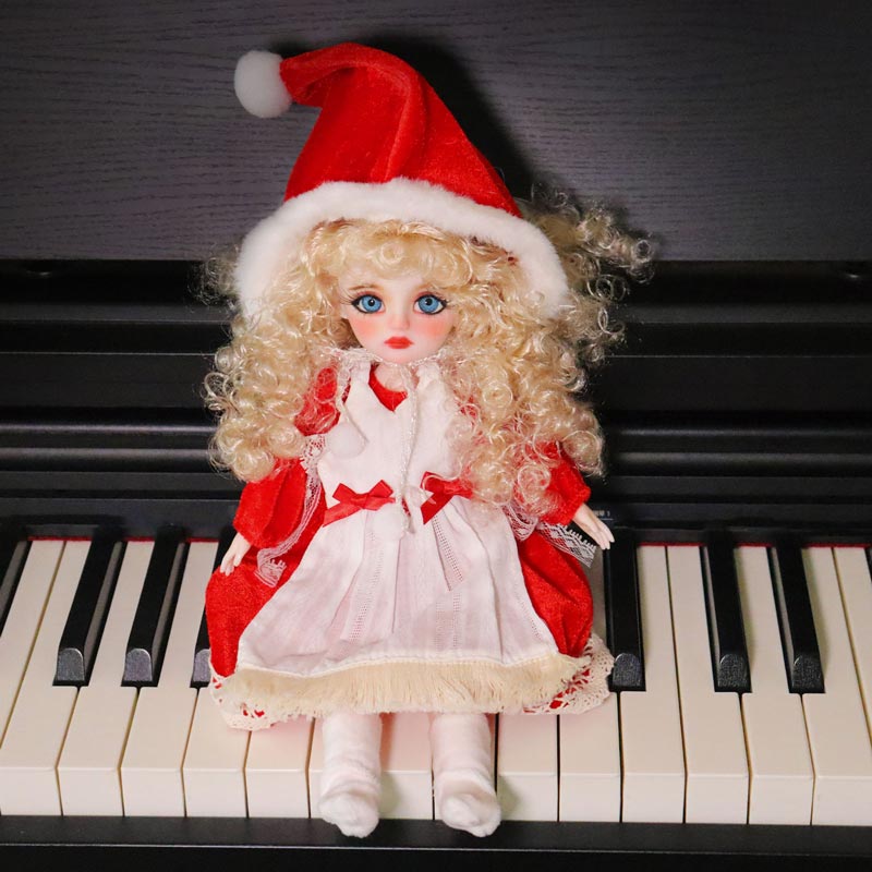 1/6 BJD Doll Christmas Elf 30cm Hand-Painted Face Collectible Gift (Clara)