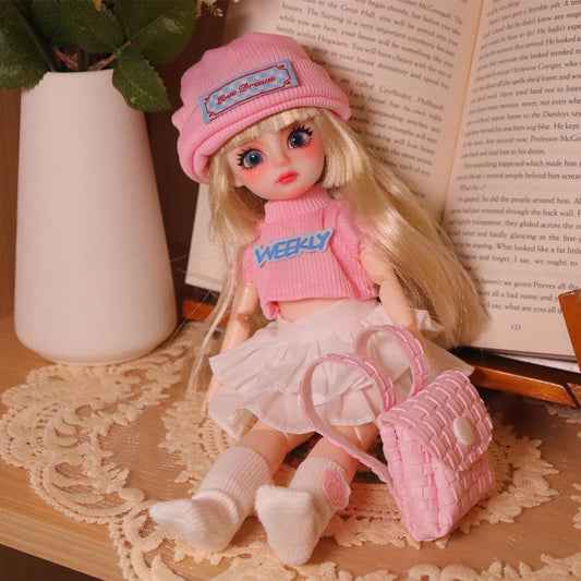 1/6 BJD Doll Cheerleader Y2K Hand-Painted Face 30cm Collectible Gift (Mia)