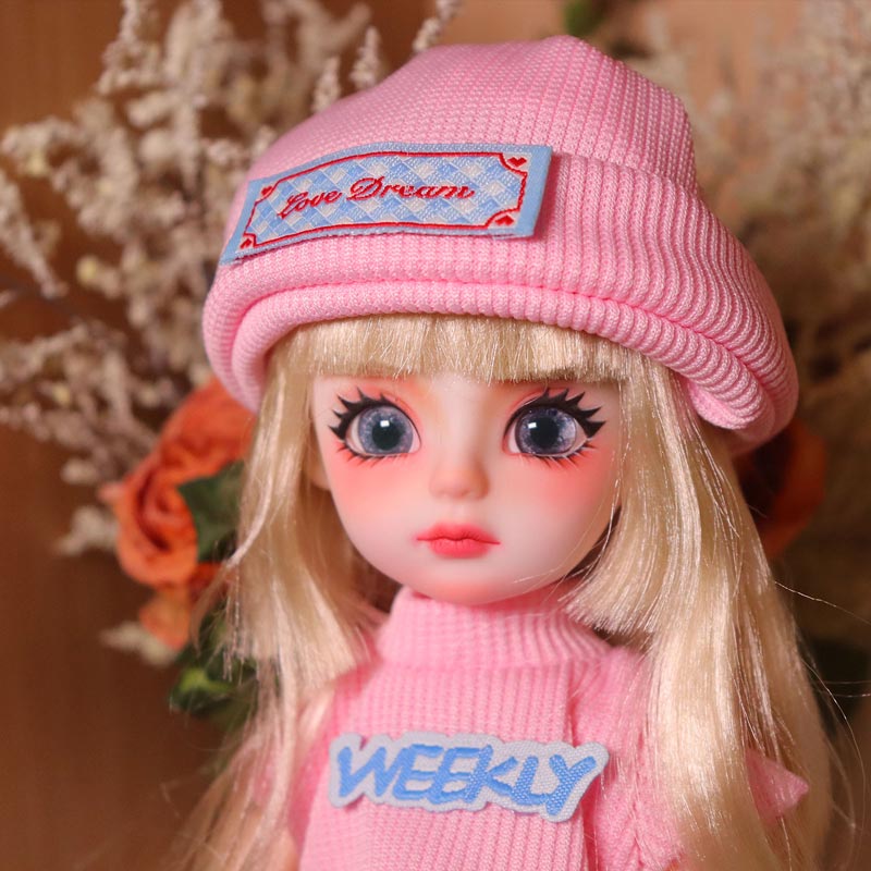 1/6 BJD Doll Cheerleader Y2K Hand-Painted Face 30cm Collectible Gift (Mia)