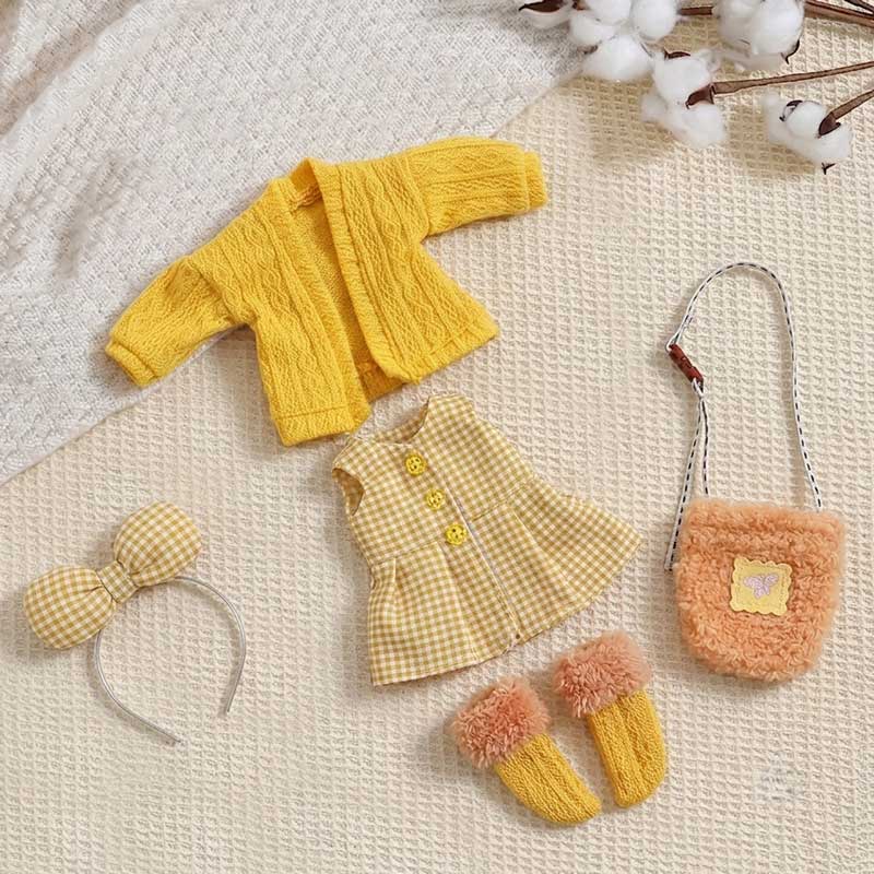 1/6 BJD Clothes 30cm Action Figure Outfits Hook&Loop Non-Fade Washable