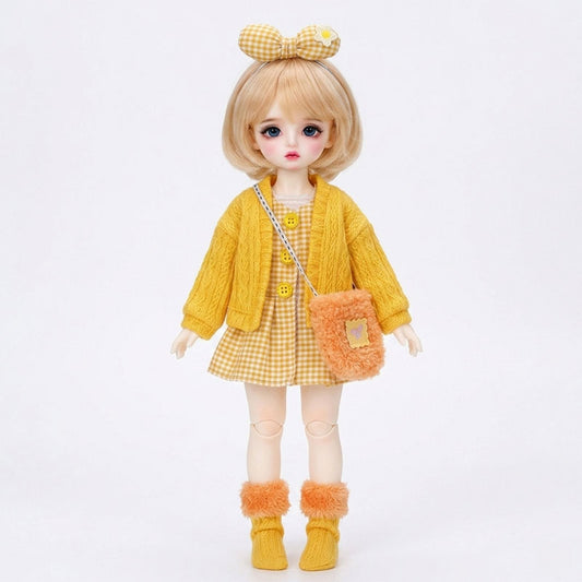 1/6 BJD Clothes 30cm Action Figure Outfits Hook&Loop Non-Fade Washable
