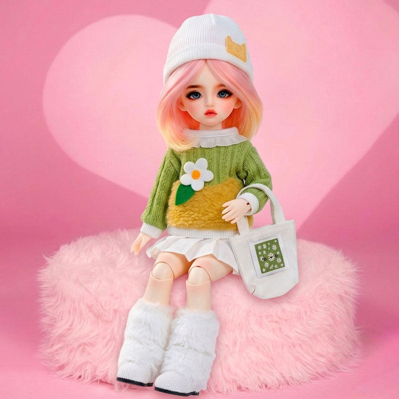 1/6 BJD Clothes 30cm Action Figure Outfits Hook&Loop Non-Fade Washable