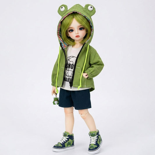 1/6 BJD Clothes 30cm Action Figure Outfits Hook&Loop Non-Fade Washable