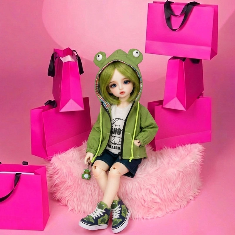 1/6 BJD Clothes 30cm Action Figure Outfits Hook&Loop Non-Fade Washable