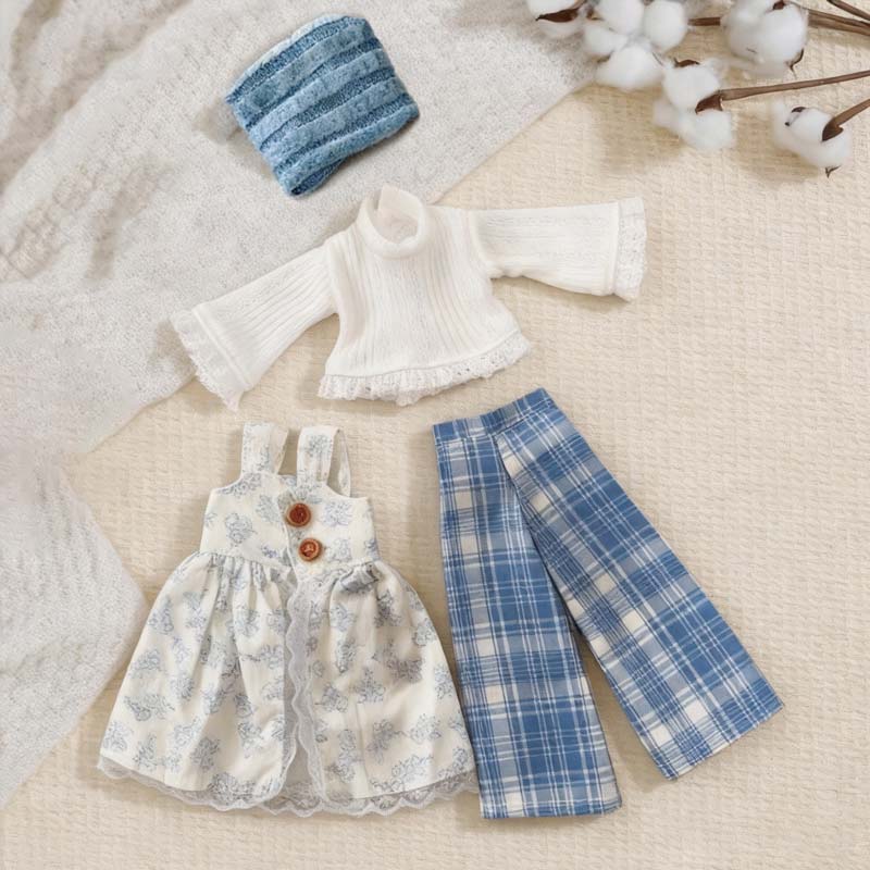 1/6 BJD Clothes 30cm Action Figure Outfits Hook&Loop Non-Fade Washable