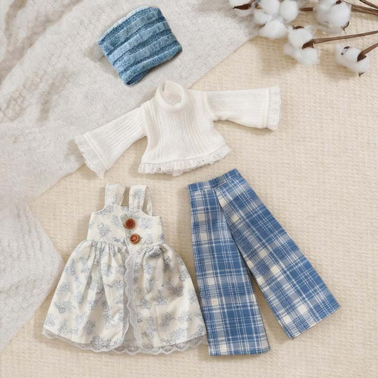 1/6 BJD Clothes 30cm Action Figure Outfits Hook&Loop Non-Fade Washable