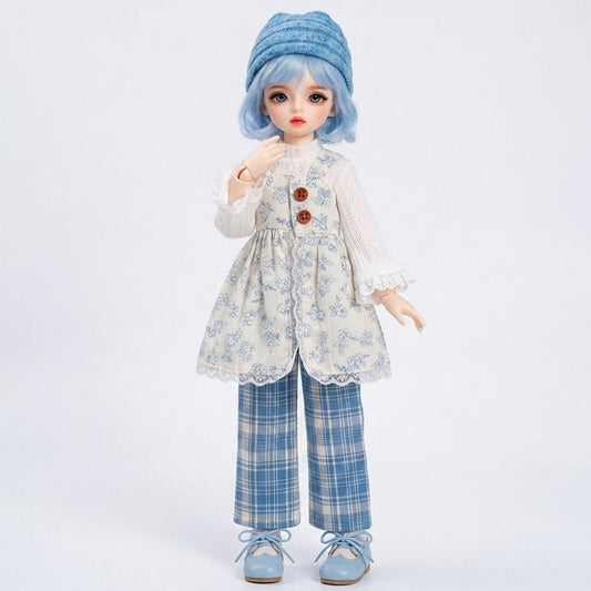 1/6 BJD Clothes 30cm Action Figure Outfits Hook&Loop Non-Fade Washable