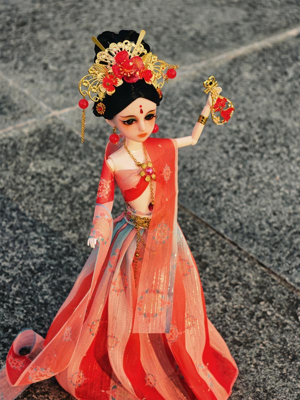 LINYARTH 1/6 BJD Doll Hand-Painted Chinese Ancient Style Anime Doll Set (Yao)