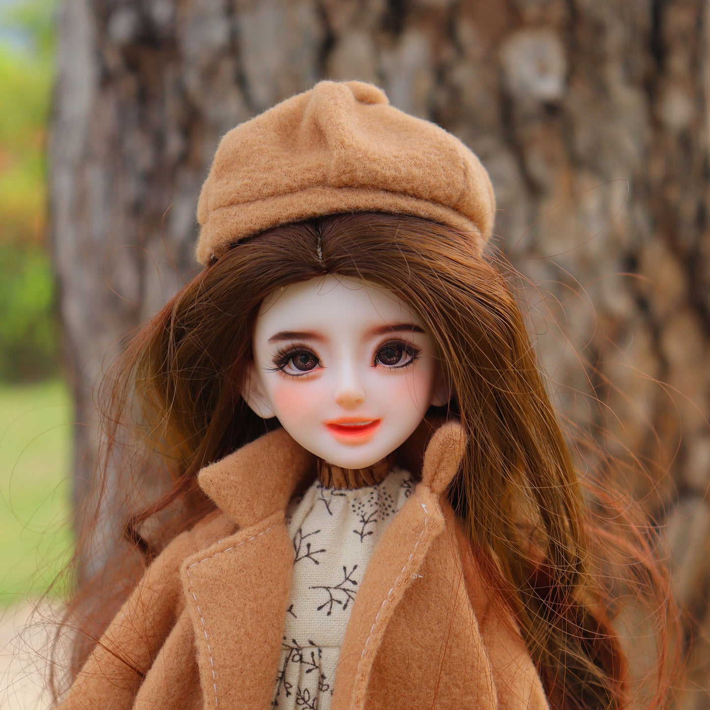 1/6 BJD Doll Autumn Literary Theme 30cm Hand-Painted Face Poseable Gift (Autumn)